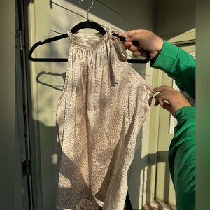 Shiny Formal Shirt with Neck Bow